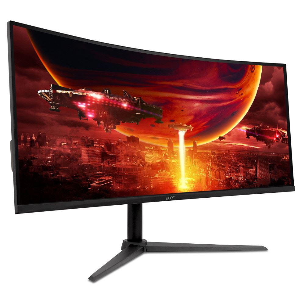 Acer Nitro XZ342CU  34" Monitor WQHD 3440x1440 180Hz IPS 400Nit HDMI DisplayPort | XZ342CU V3bmiiphx | UM.CX2AA.303