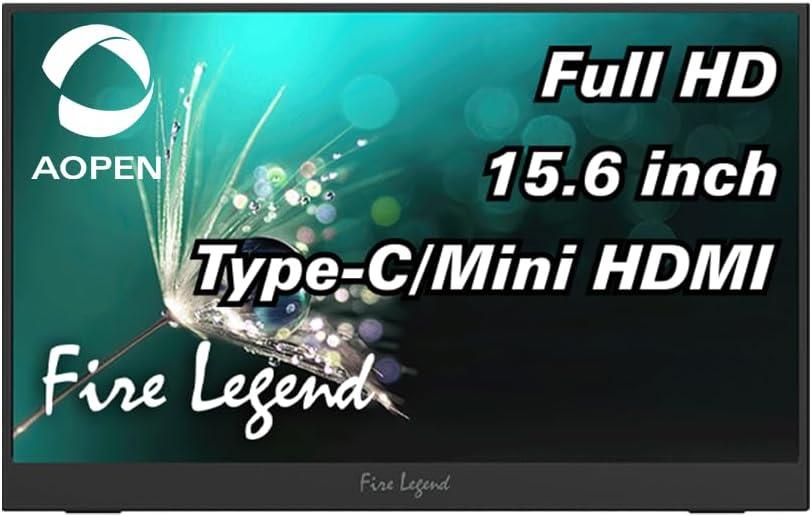 Acer 16PM1Q - 15.6" Monitor FullHD 1920x1080 IPS 60Hz 5ms 250Nit HDMI USB | 16PM1Q Abmiuuzx | UM.ZP1AA.A03