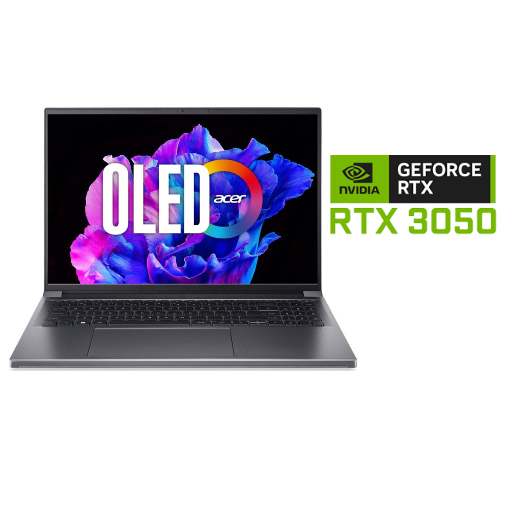Acer Swift X - 16" Laptop AMD Ryzen 7 7840HS 3.8GHz 16GB RAM 1TB SSD NVIDIA W11H | SFX16-61G-R9VD | NX.KFNAA.001